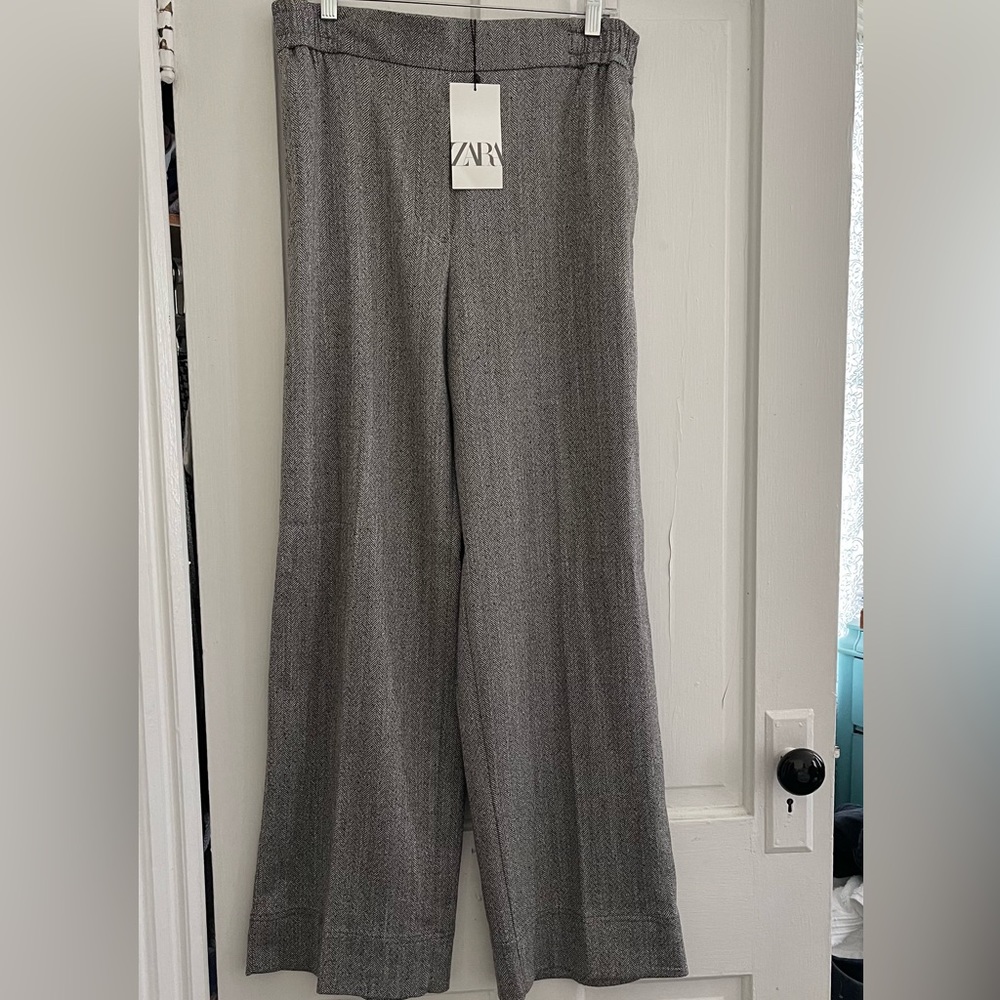 NWT ZARA herringbone dress trouser
